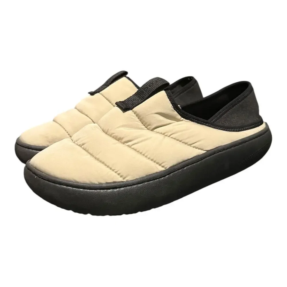 Crocs Classic Puff Moc Slippers Mens 10 Wmns 12 Moth Fleece Lined Casual Comfort